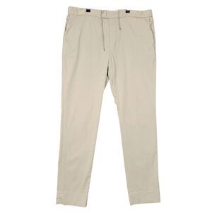 L'ESTRANGE Beige 24 Trouser Straight Leg Elastic Waist Pants SIZE XXL